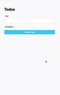 TODO app with text box and button