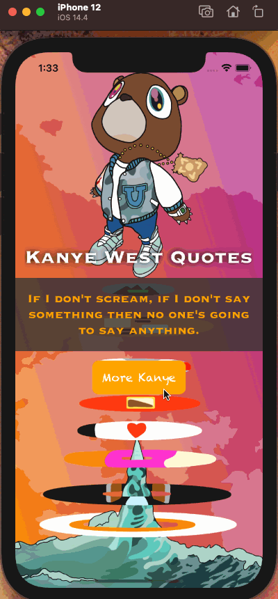 Kanye West quote app