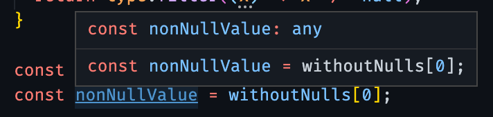 nonNullValue typed as withoutNulls[0]