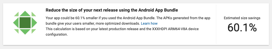 Call to Action from Play Store Console