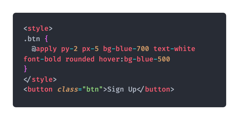 CSS code with HTML button