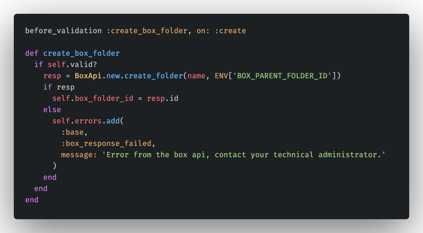 Ruby create_box_folder method