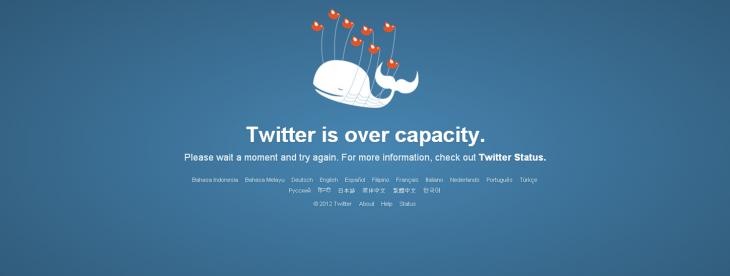Twitter error screen