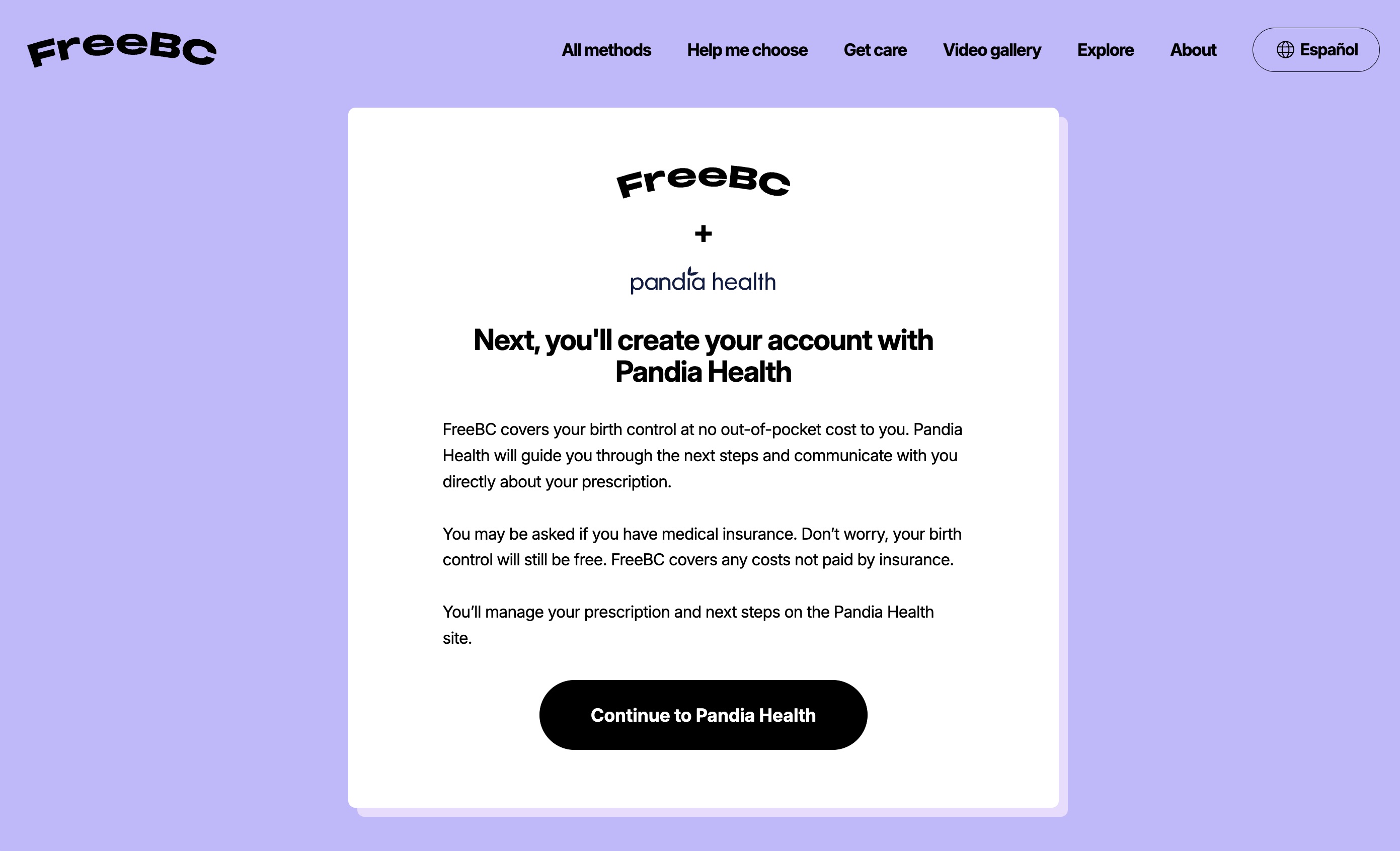 FreeBC telehealth fulfillment pathway
