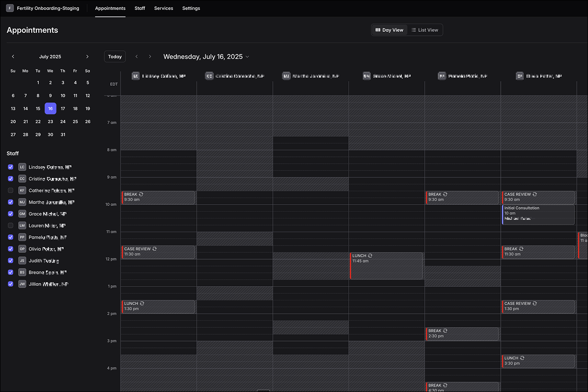 Wait time calendar